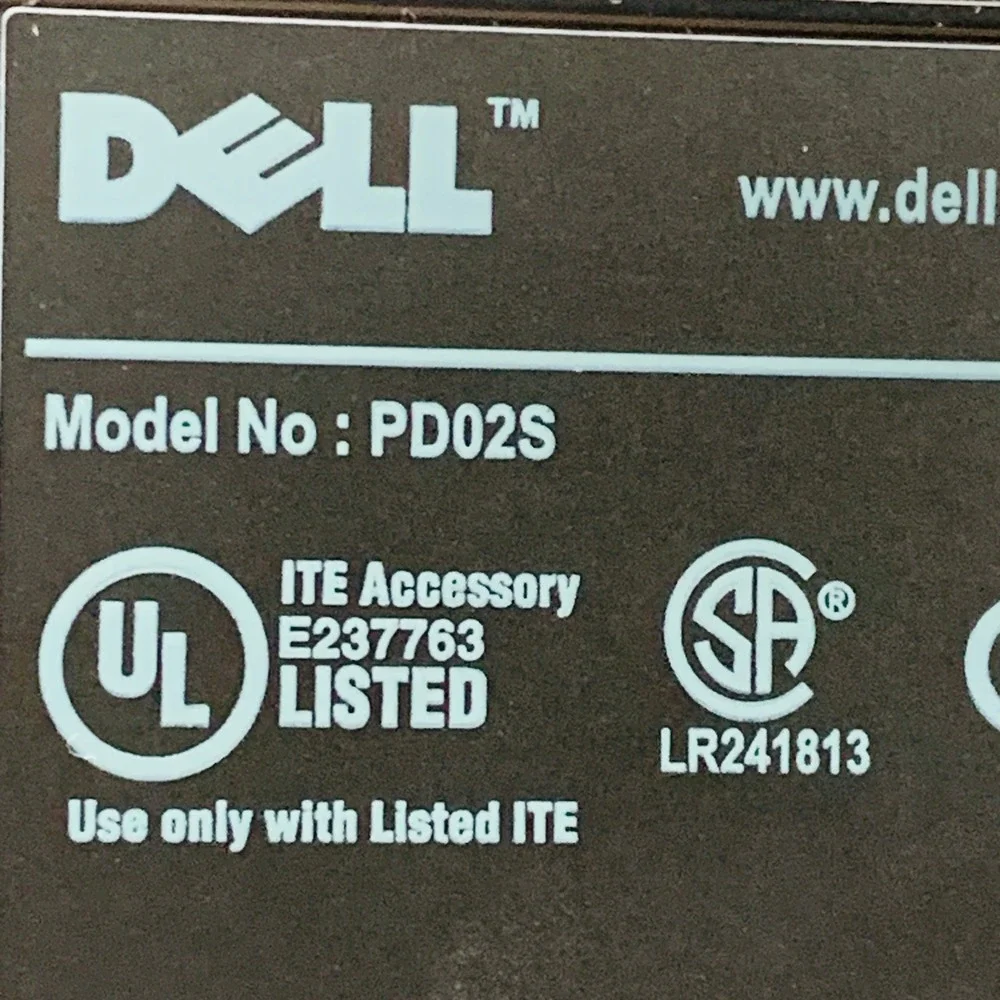Dell PD02S External Hard Drive HDD Enclosure USB 2.0 with Case &‎ Cable